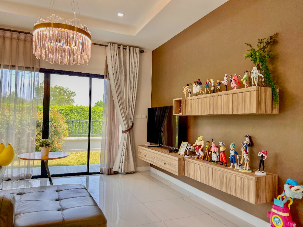 For SaleHousePathum Thani,Rangsit, Thammasat : House for sale, 88/10, well decorated, ready to move in, Baan Bunyakorn Lake Park, Rangsit, Klong 6.