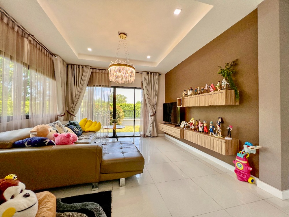For SaleHousePathum Thani,Rangsit, Thammasat : House for sale, 88/10, well decorated, ready to move in, Baan Bunyakorn Lake Park, Rangsit, Klong 6.