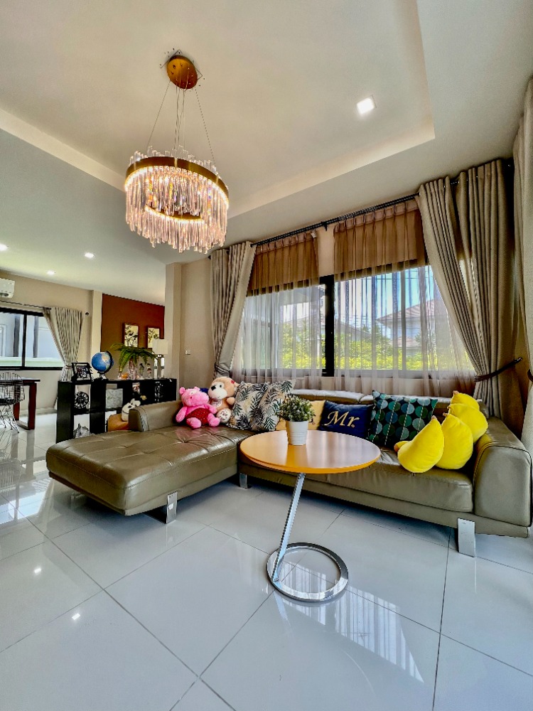 For SaleHousePathum Thani,Rangsit, Thammasat : House for sale, 88/10, well decorated, ready to move in, Baan Bunyakorn Lake Park, Rangsit, Klong 6.