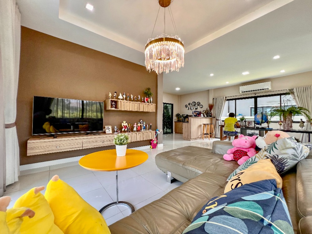 For SaleHousePathum Thani,Rangsit, Thammasat : House for sale, 88/10, well decorated, ready to move in, Baan Bunyakorn Lake Park, Rangsit, Klong 6.