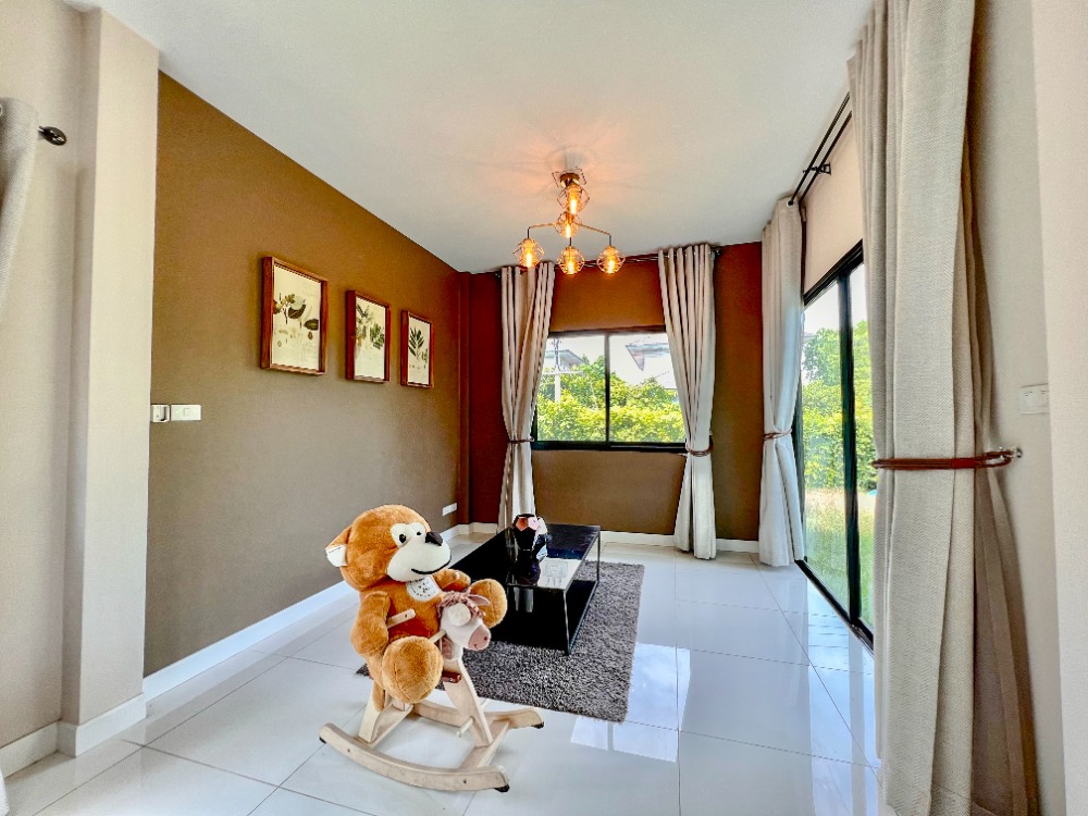 For SaleHousePathum Thani,Rangsit, Thammasat : House for sale, 88/10, well decorated, ready to move in, Baan Bunyakorn Lake Park, Rangsit, Klong 6.