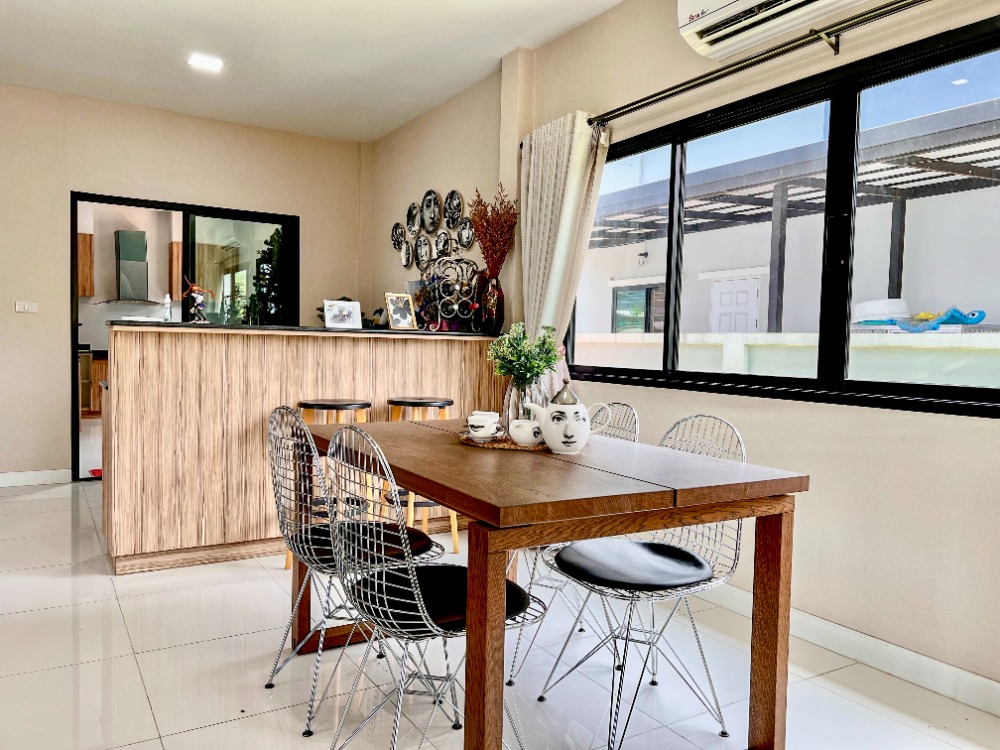 For SaleHousePathum Thani,Rangsit, Thammasat : House for sale, 88/10, well decorated, ready to move in, Baan Bunyakorn Lake Park, Rangsit, Klong 6.