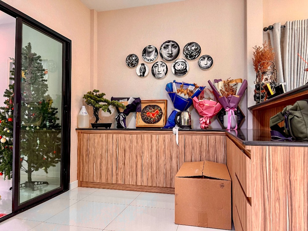 For SaleHousePathum Thani,Rangsit, Thammasat : House for sale, 88/10, well decorated, ready to move in, Baan Bunyakorn Lake Park, Rangsit, Klong 6.