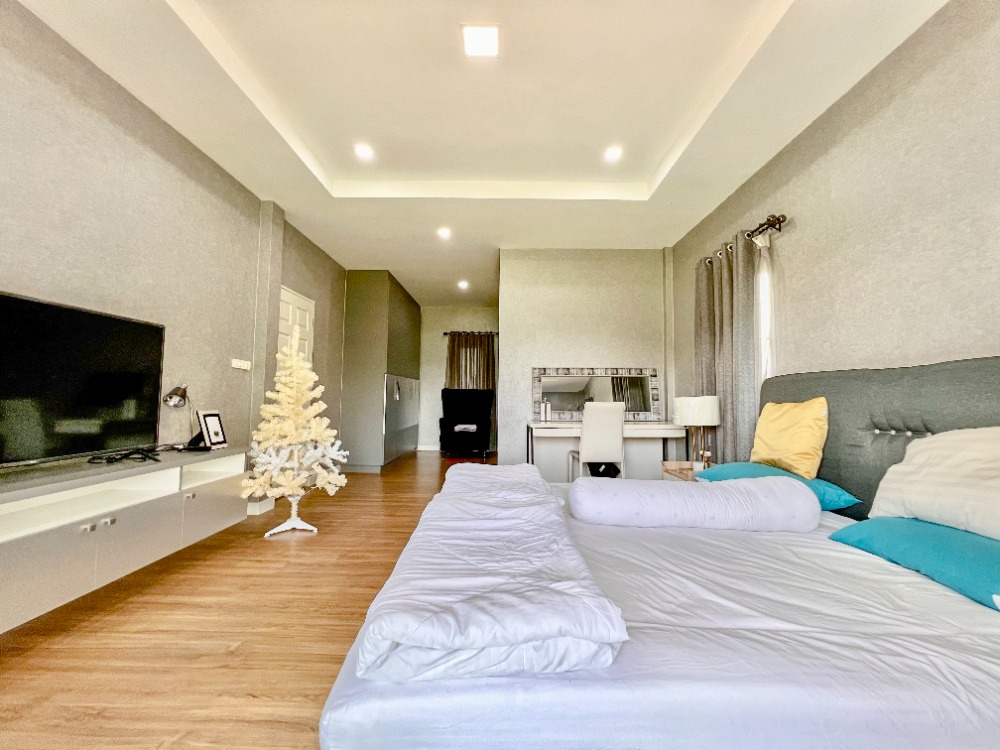 For SaleHousePathum Thani,Rangsit, Thammasat : House for sale, 88/10, well decorated, ready to move in, Baan Bunyakorn Lake Park, Rangsit, Klong 6.