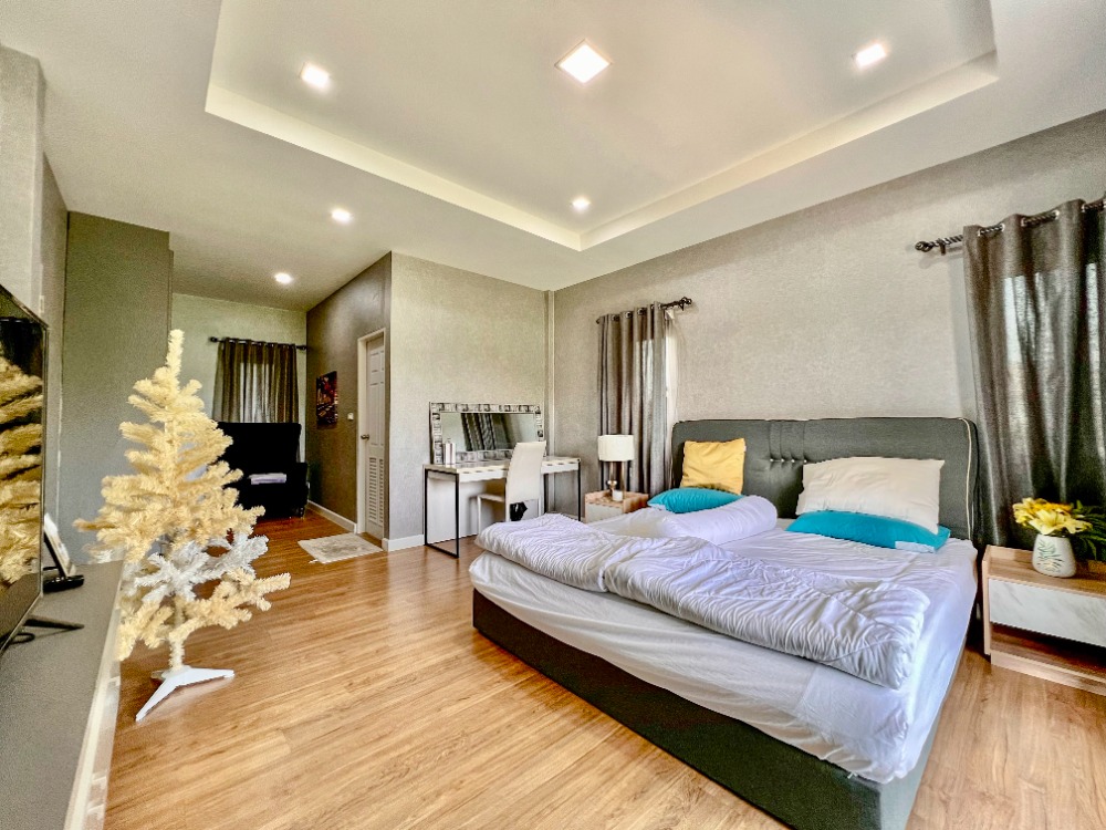 For SaleHousePathum Thani,Rangsit, Thammasat : House for sale, 88/10, well decorated, ready to move in, Baan Bunyakorn Lake Park, Rangsit, Klong 6.