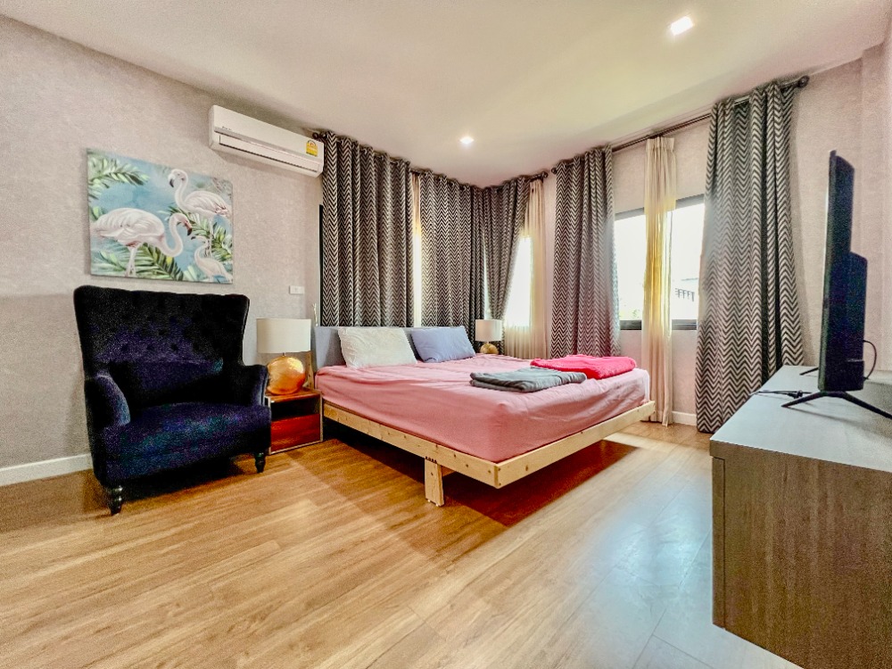 For SaleHousePathum Thani,Rangsit, Thammasat : House for sale, 88/10, well decorated, ready to move in, Baan Bunyakorn Lake Park, Rangsit, Klong 6.