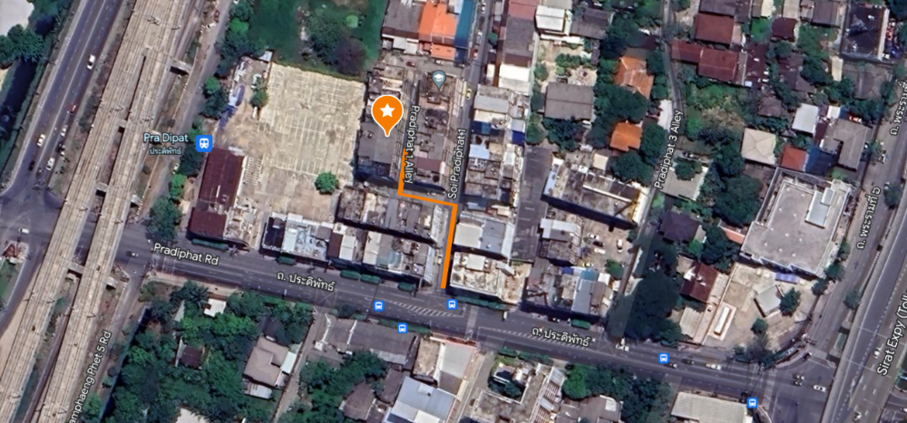 For SaleShop HouseSapankwai,Jatujak : 4.5-storey twin shophouse ฿6.8m each,  Pradiphat, near Ari, Chatuchak, convenient transportation (26,000฿/sqm.)