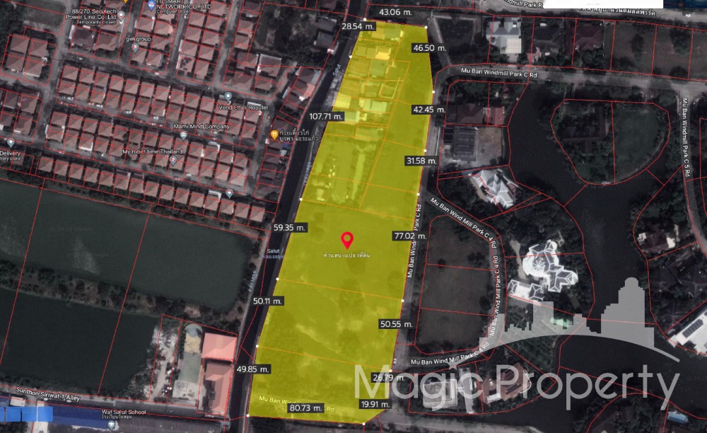 For SaleLandSamut Prakan,Samrong : Land for sale in Windmill Village Bangna Golf Course (Bangna-Trad Km 10.), Samut Prakan
