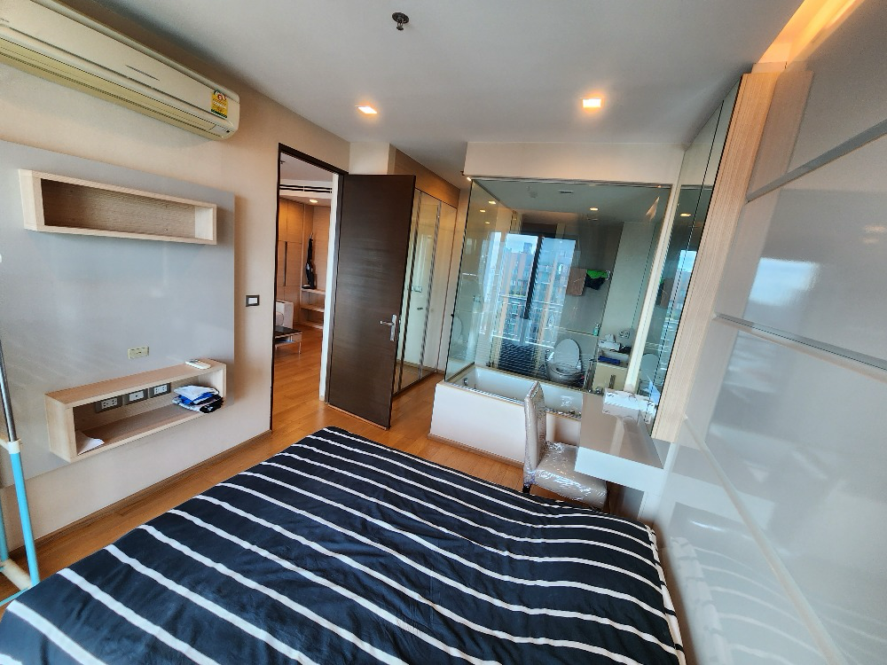 For RentCondoRama9, Petchburi, RCA : 🔥#PT2303_266🔥 Urgent for rent ‼️ High floor room 42, beautiful view, south (1 bedroom 47 sq m.)𝐓𝐡𝐞 𝐀𝐝𝐝𝐫𝐞𝐬𝐬 𝐀𝐬𝐨𝐤𝐞