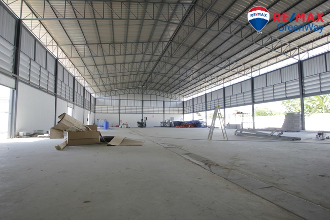 For SaleFactoryMahachai Samut Sakhon : Factory, purple area, Nuanthong 24, new build, 473.5 wa, with Ror. 4 license, 3-phase electricity, near Phuttha Sakhon Road, economy 1, ready to use, cheap price