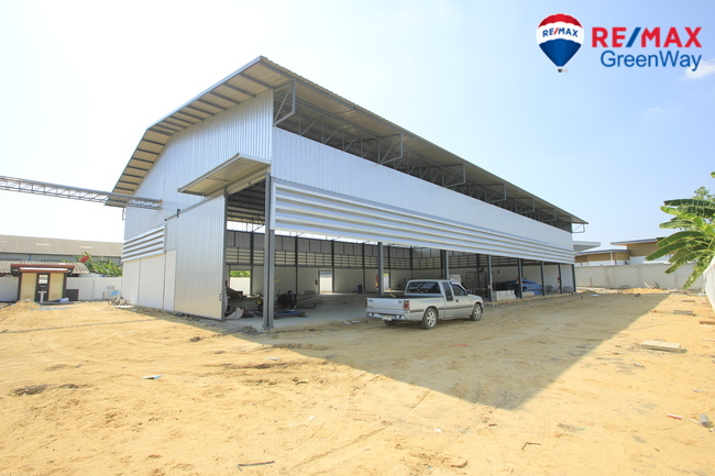 For SaleFactoryMahachai Samut Sakhon : Factory, purple area, Nuanthong 24, new build, 473.5 wa, with Ror. 4 license, 3-phase electricity, near Phuttha Sakhon Road, economy 1, ready to use, cheap price