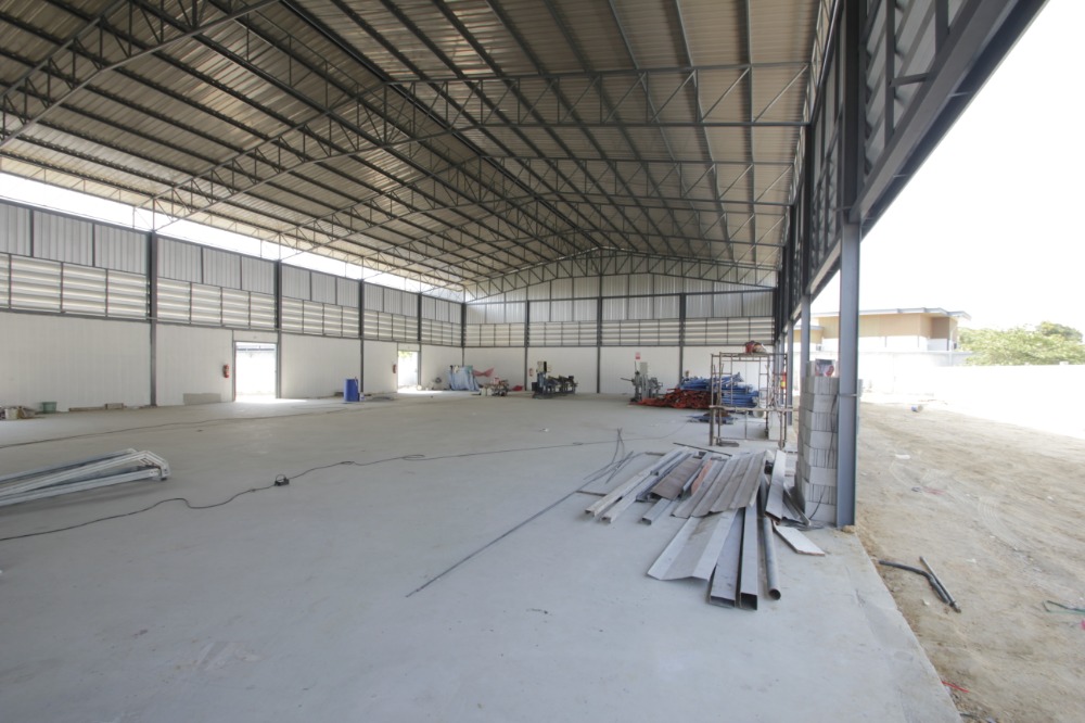 For SaleFactoryMahachai Samut Sakhon : Factory, purple area, Nuanthong 24, new build, 473.5 wa, with Ror. 4 license, 3-phase electricity, near Phuttha Sakhon Road, economy 1, ready to use, cheap price