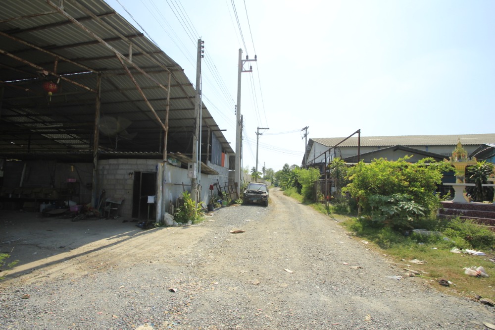 For SaleFactoryMahachai Samut Sakhon : Factory, purple area, Nuanthong 24, new build, 473.5 wa, with Ror. 4 license, 3-phase electricity, near Phuttha Sakhon Road, economy 1, ready to use, cheap price
