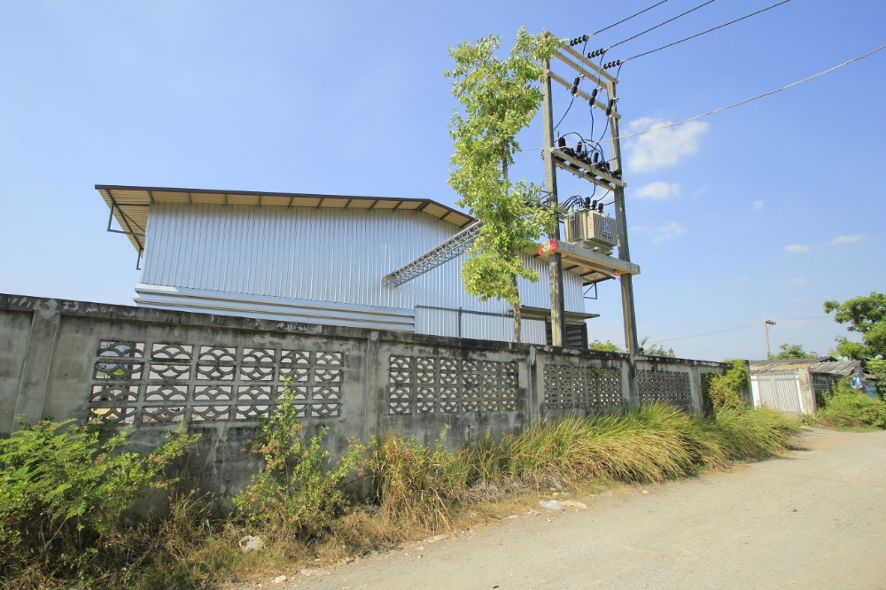 For SaleFactoryMahachai Samut Sakhon : Factory, purple area, Nuanthong 24, new build, 473.5 wa, with Ror. 4 license, 3-phase electricity, near Phuttha Sakhon Road, economy 1, ready to use, cheap price