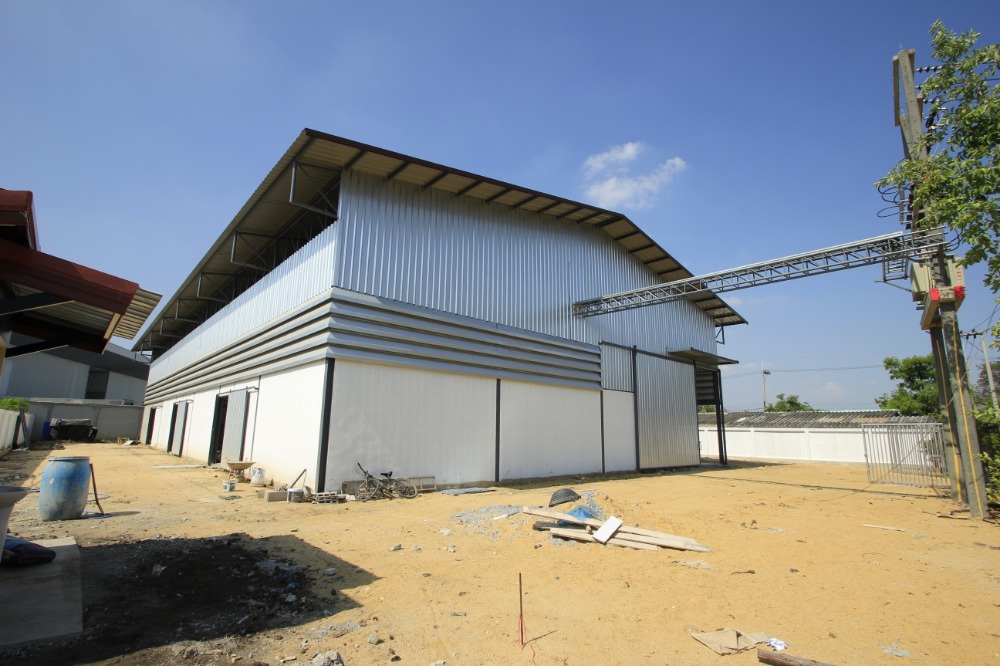 For SaleFactoryMahachai Samut Sakhon : Factory, purple area, Nuanthong 24, new build, 473.5 wa, with Ror. 4 license, 3-phase electricity, near Phuttha Sakhon Road, economy 1, ready to use, cheap price