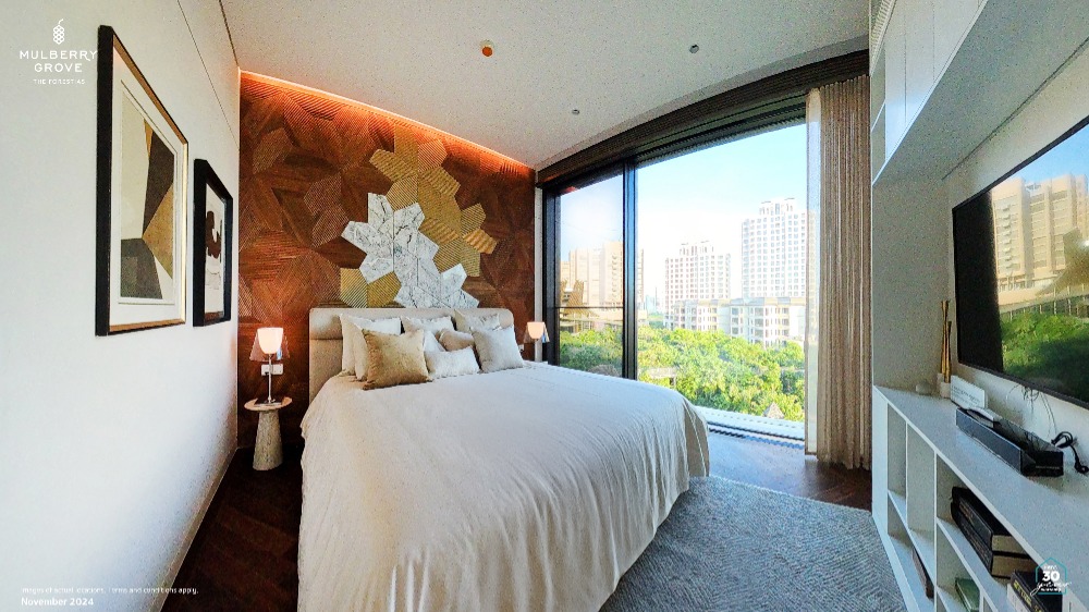 ขายคอนโดบางนา แบริ่ง ลาซาล : Condo for SALE Mulberry Grove The Forestias Low-Rise Residences 101.61 sq.m. 2 bedroom@29.90 MB