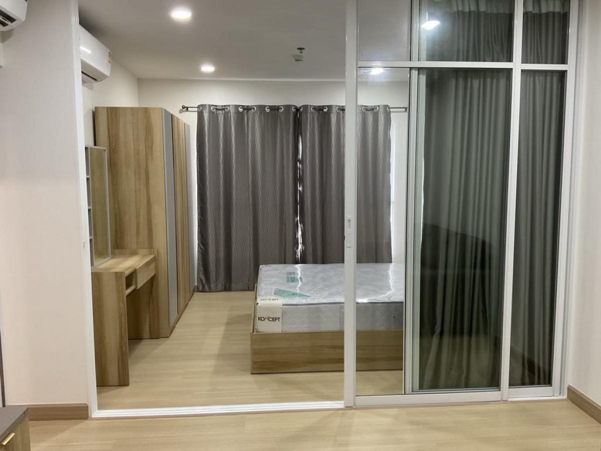 For RentCondoRamkhamhaeng, Hua Mak : For rent Supalai Veranda Ramkhamhaeng 1 bedroom, 1 bathroom, Building C, 14th floor, Osotspa view, complete furniture and electrical appliances, ready to move in