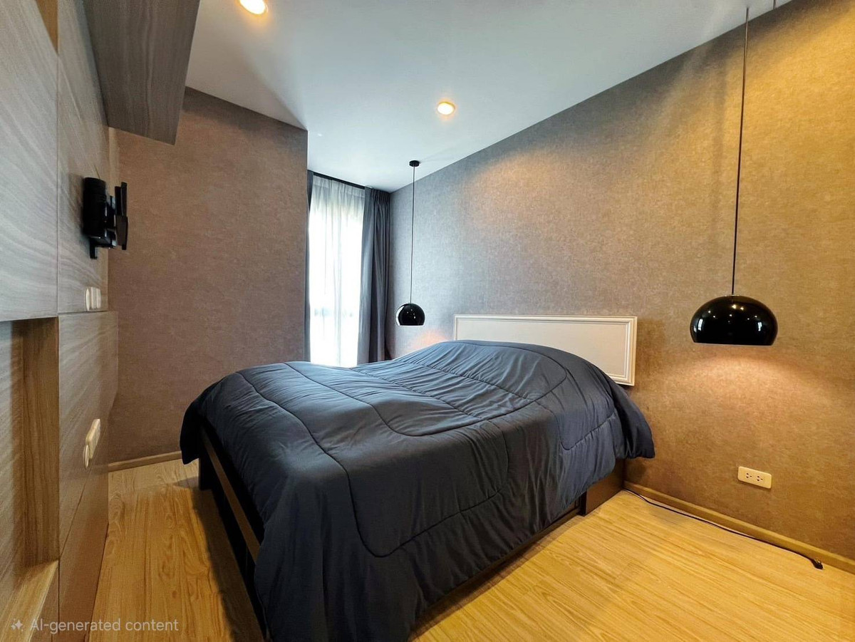 For RentCondoBangna, Bearing, Lasalle : Beautiful room, high floor for rent, 1 bedroom, 1 bathroom, Ideo Mobi Sukhumvit Eastgate.