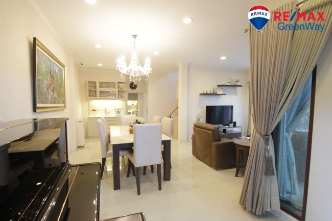 For SaleHouseRama5, Ratchapruek, Bangkruai : Single house, Life Bangkok Boulevard, Ratchaphruek, Rattanathibet, ready to move in house, SC Asset, 58.1 sq m, decorated with furniture, back side, 7.99 million.