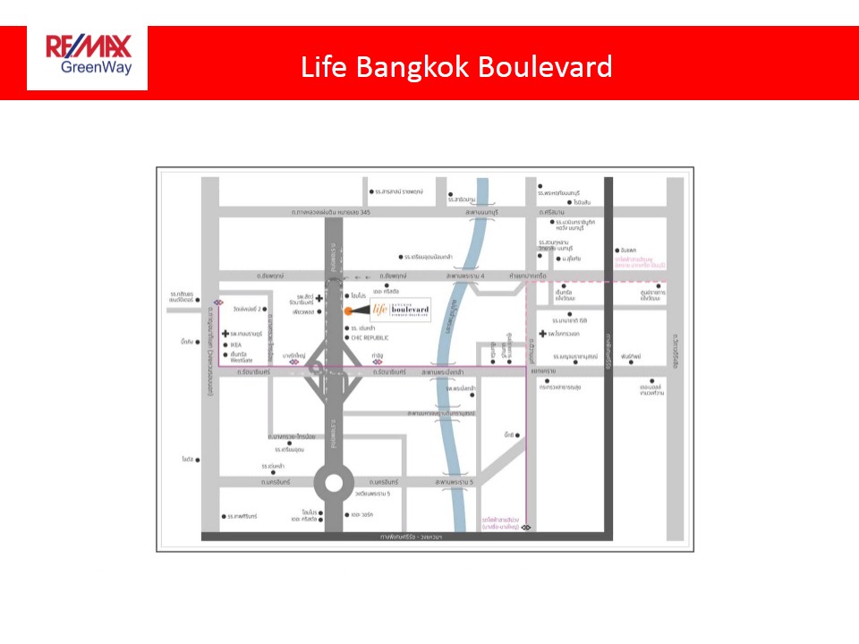 For SaleHouseRama5, Ratchapruek, Bangkruai : Single house, Life Bangkok Boulevard, Ratchaphruek, Rattanathibet, ready to move in house, SC Asset, 58.1 sq m, decorated with furniture, back side, 7.99 million.