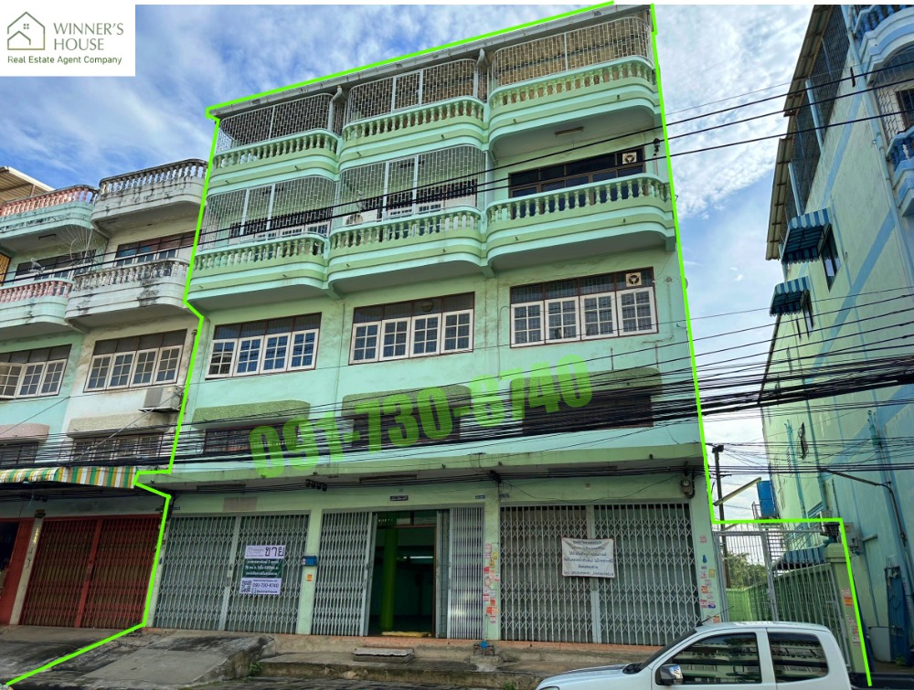 For SaleShop HouseEakachai, Bang Bon : Commercial building for sale, 78 square meters, 3 booths, 4 and a half floors, Soi Ekachai 76, SK, Ton Soi, good condition