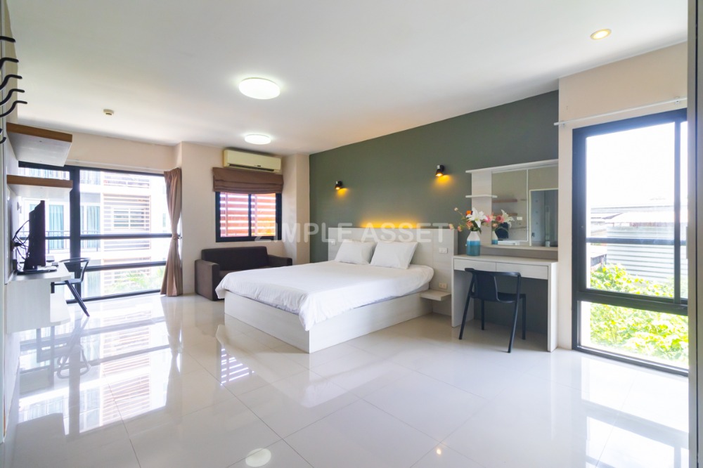 For RentCondoLadkrabang, Suwannaphum Airport : Line @zimple_asset Apartment in sytle condo on Sukhumvit 77 road in On Nut area. Fully furnished, ready to move in. Complete amenities with parking, gym, and swimming pool. Accepts short-term and long-term rental.