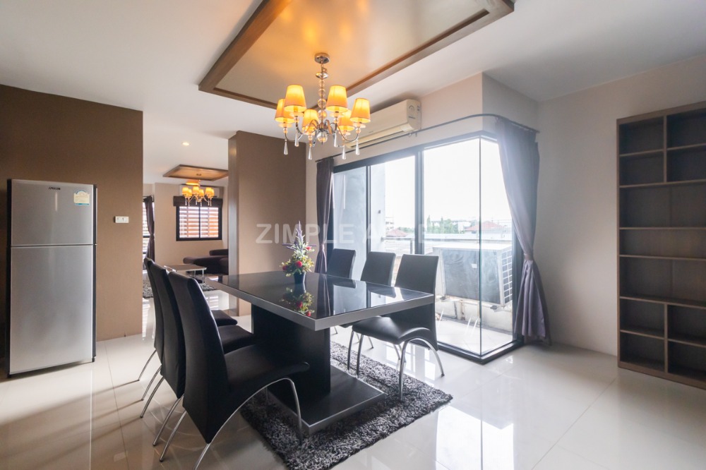 For RentCondoLadkrabang, Suwannaphum Airport : Line @zimple_asset Apartment in sytle condo on Sukhumvit 77 road in On Nut area. Fully furnished, ready to move in. Complete amenities with parking, gym, and swimming pool. Accepts short-term and long-term rental.