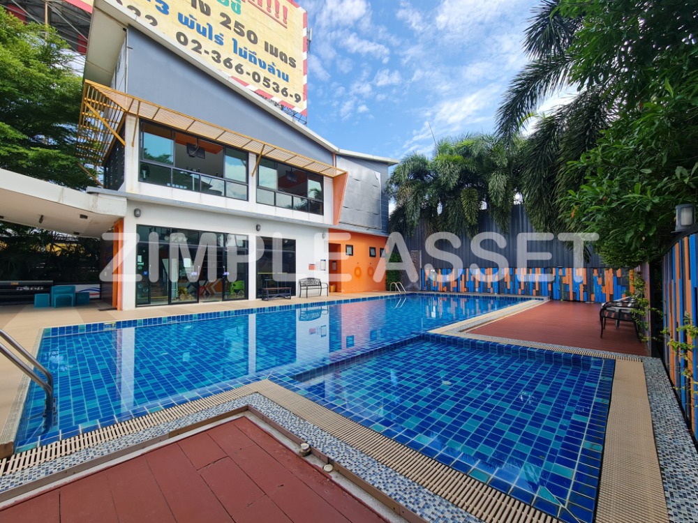 For RentCondoLadkrabang, Suwannaphum Airport : Line @zimple_asset Apartment in sytle condo on Sukhumvit 77 road in On Nut area. Fully furnished, ready to move in. Complete amenities with parking, gym, and swimming pool. Accepts short-term and long-term rental.