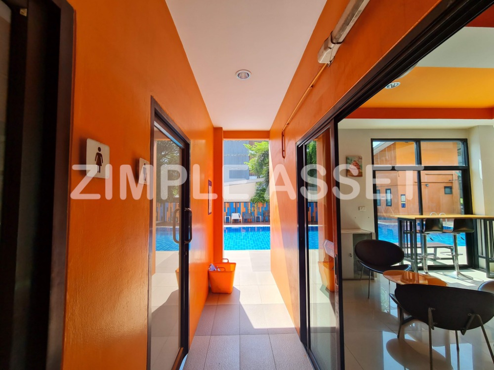 For RentCondoLadkrabang, Suwannaphum Airport : Line @zimple_asset Apartment in sytle condo on Sukhumvit 77 road in On Nut area. Fully furnished, ready to move in. Complete amenities with parking, gym, and swimming pool. Accepts short-term and long-term rental.