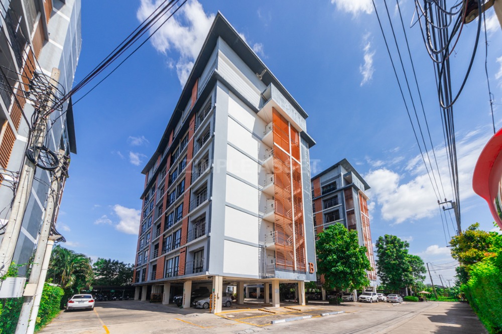 For RentCondoLadkrabang, Suwannaphum Airport : Line @zimple_asset Apartment in sytle condo on Sukhumvit 77 road in On Nut area. Fully furnished, ready to move in. Complete amenities with parking, gym, and swimming pool. Accepts short-term and long-term rental.