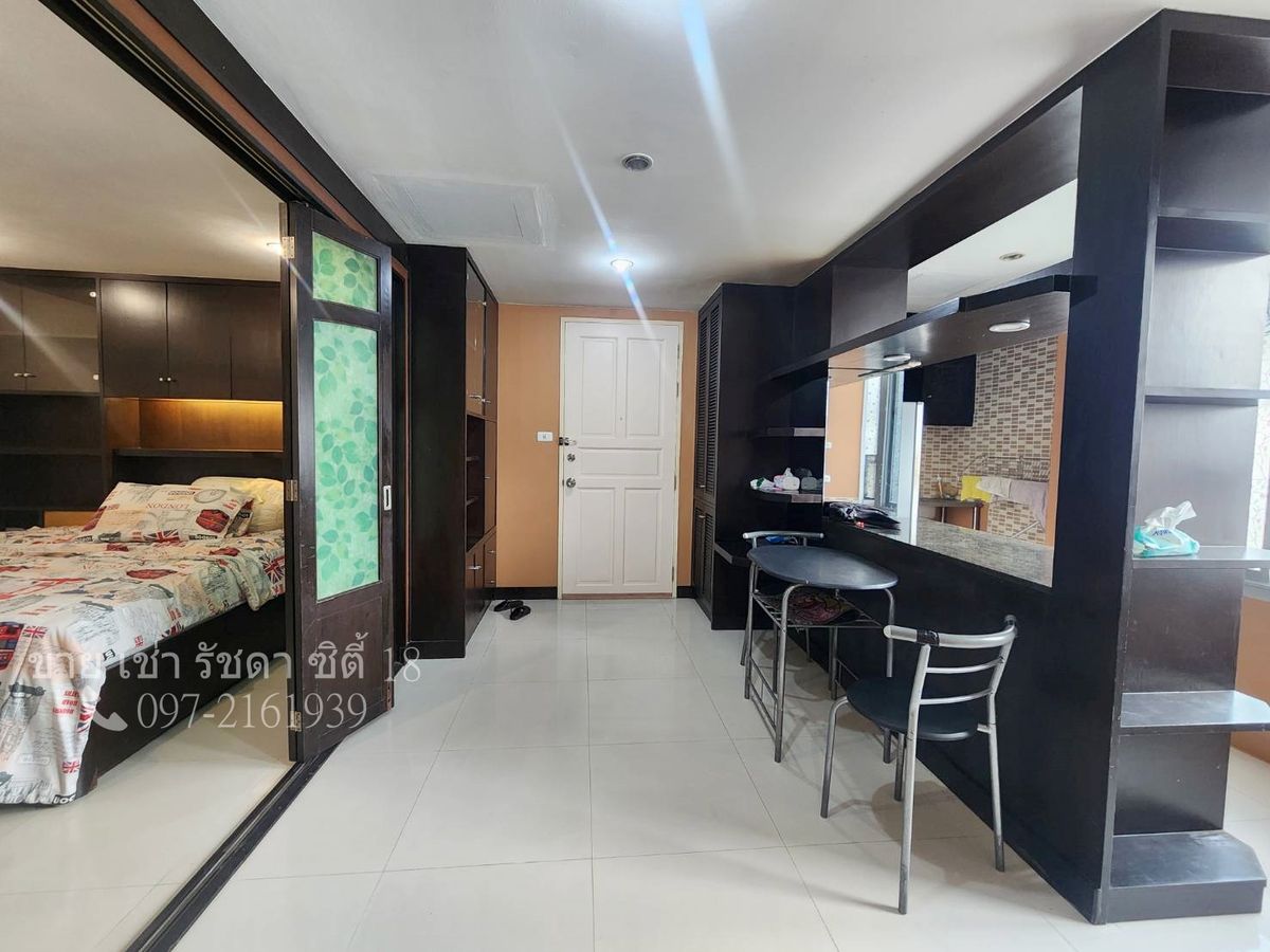 For RentCondoRatchadapisek, Huaikwang, Suttisan : 📣Condo for rent, corner room, large area, Ratchada City, near MRT Huai Khwang, ready to move in