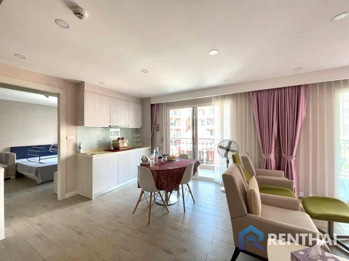 For SaleCondoPattaya, Bangsaen, Chonburi : Resort style condo 2beds 2baths for sale special unit 105 sqm. Pool view