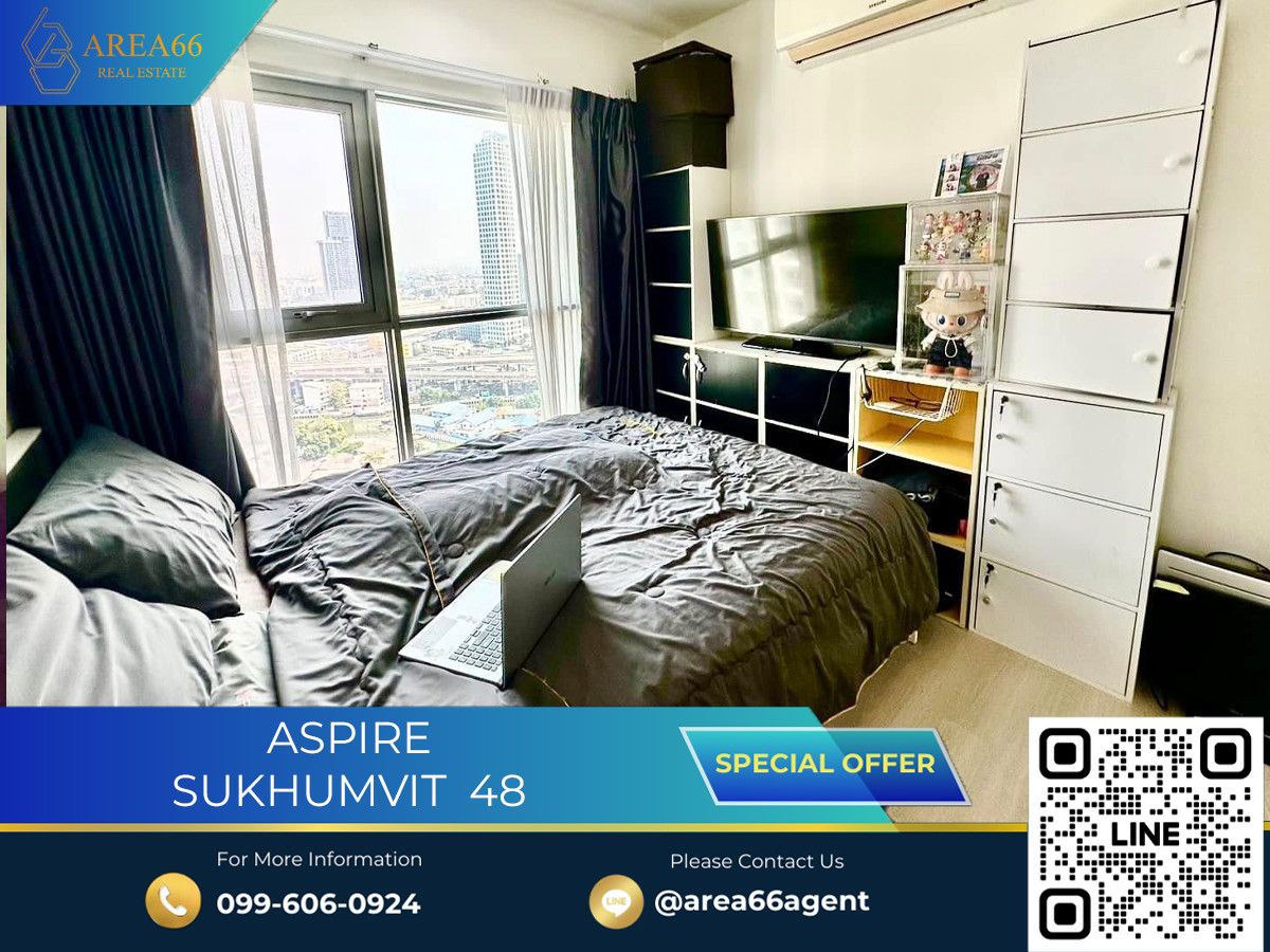 For SaleCondoOnnut, Udomsuk : 🔥  For sale!! Condo Aspire Sukhumvit 48
