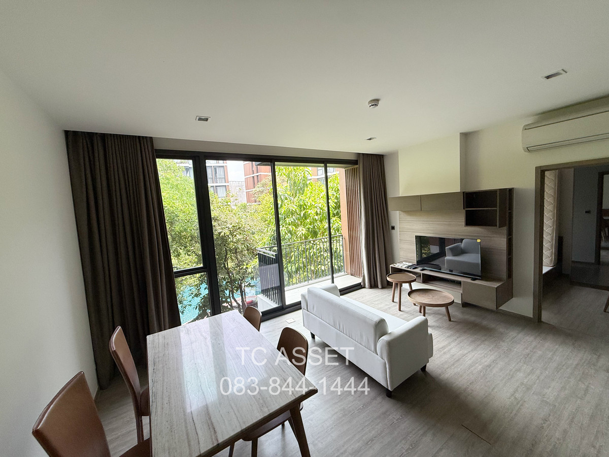 For RentCondoOnnut, Udomsuk : 🔥𝐅𝐨𝐫 𝐑𝐞𝐧𝐭! 𝐌𝐨𝐫𝐢 𝐇𝐚𝐮𝐬 2 Bedrooms 66.75 SQM, 3rd Floor, Pool View, Closed Kitchen with Bathtub🔥Only 𝟓𝟎,𝟎𝟎𝟎 Baht/Month!