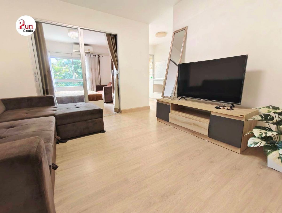 😊 The room has arrived. #For  Rent Ploen Ploen Rangsit Workpoint, beautiful condo near Workpoint Studio Ready to move in!!🔥Pun Loading...