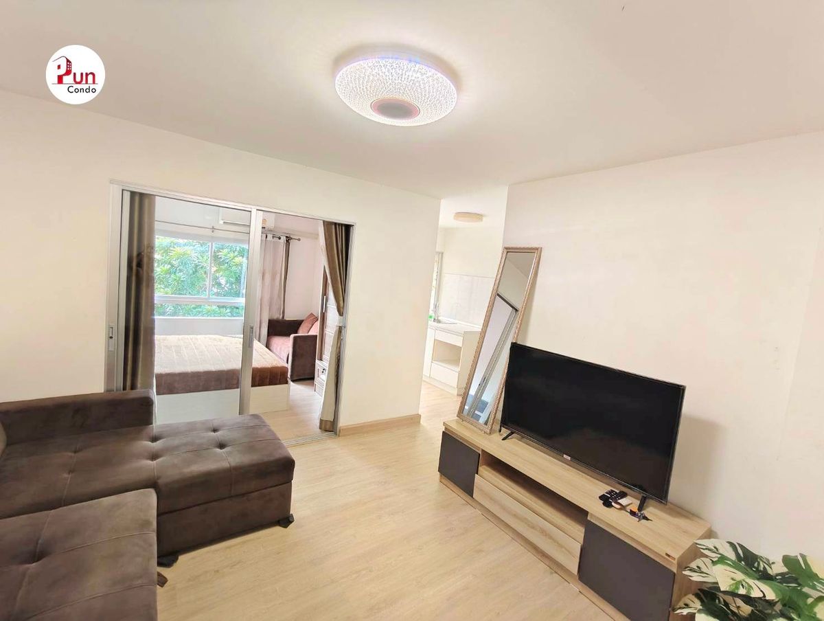 😊 The room has arrived. #For  Rent Ploen Ploen Rangsit Workpoint, beautiful condo near Workpoint Studio Ready to move in!!🔥Pun Loading...