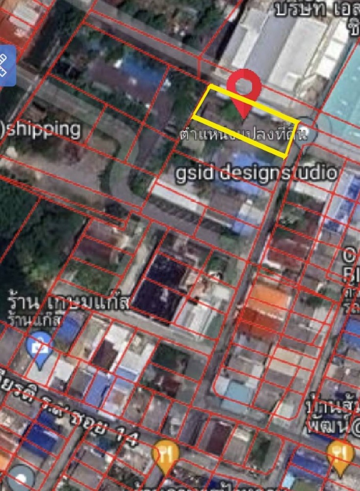 For SaleLandLadkrabang, Suwannaphum Airport : Land for sale, 154 square wa, plus a house, Soi Chaloem Phrakiat Rama 9, Soi 14, intersection 1, beautiful corner plot of land. Suitable for building houses, offices, apartments