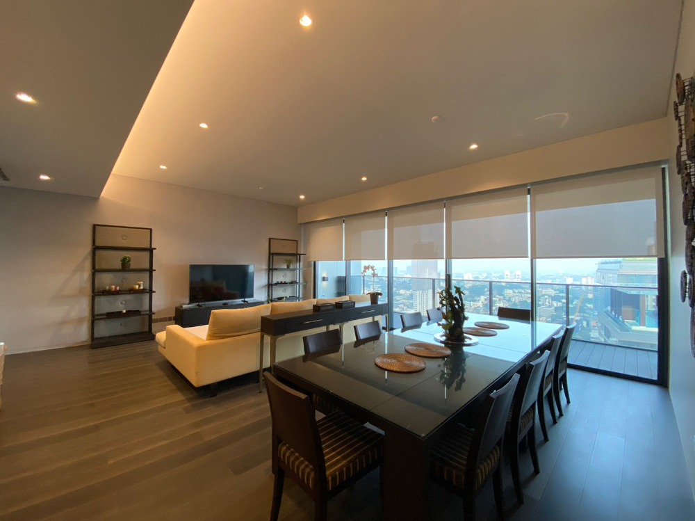 For RentCondoSukhumvit, Asoke, Thonglor : Beautiful room, beautiful view, high floor, rent 3 bedrooms, 3 bathrooms Tela Thonglor Tela Thonglor