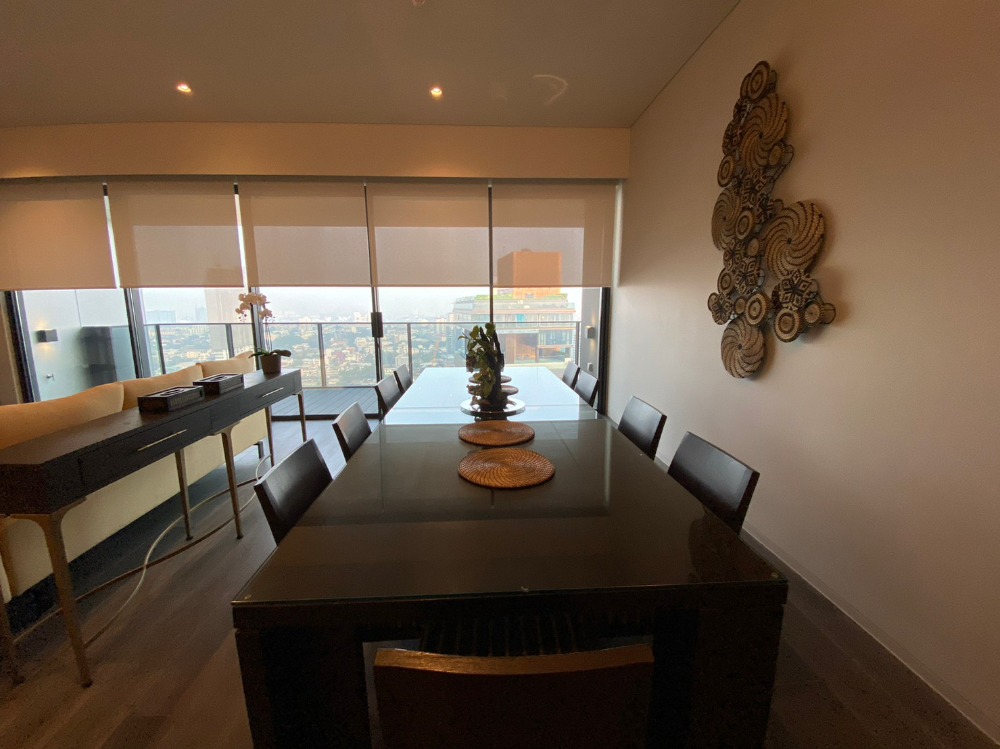 For RentCondoSukhumvit, Asoke, Thonglor : Beautiful room, beautiful view, high floor, rent 3 bedrooms, 3 bathrooms Tela Thonglor Tela Thonglor