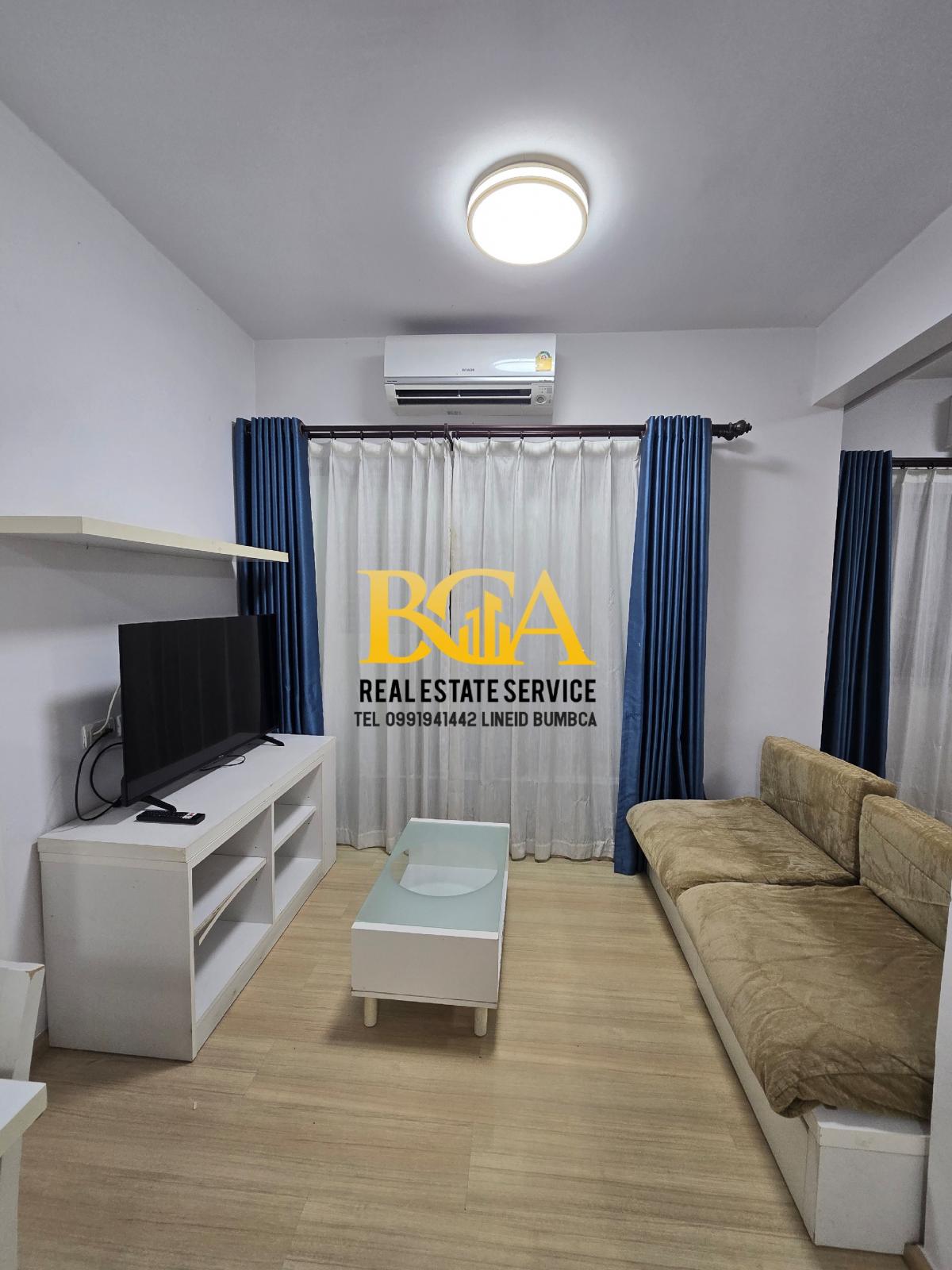 For RentCondoOnnut, Udomsuk : Condo for rent, A Space Sukhumvit G-H, On Nut - Srinakarin location, 35 sq m. room, tree view, 1 bedroom, 1 bathroom, 1 living room, rental price 7,000 baht.