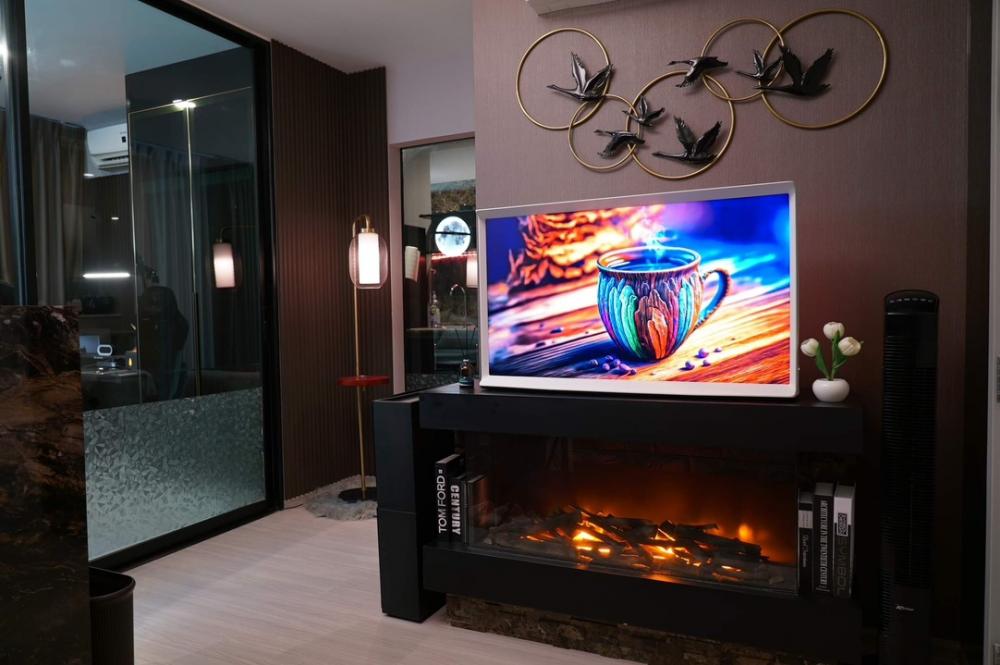 For RentCondoRama9, Petchburi, RCA : ⚜️⚜️For rent, a very luxurious room, Aspire Asok-Ratchada, Aspire Asok-Ratchada, just bring your bag and move in.