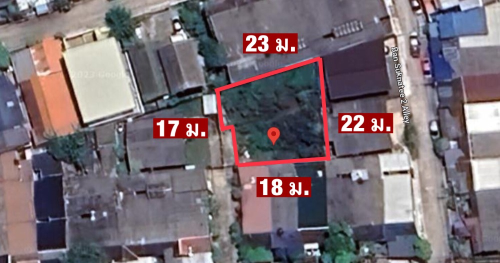 ขายที่ดินเกษตร นวมินทร์ ลาดปลาเค้า : ขาย ที่ดิน 95 ตร.วา ซ.ลาดปลาเค้า 62 บางเขน ทำเลในหมู่บ้าน ใกล้ถนนใหญ่