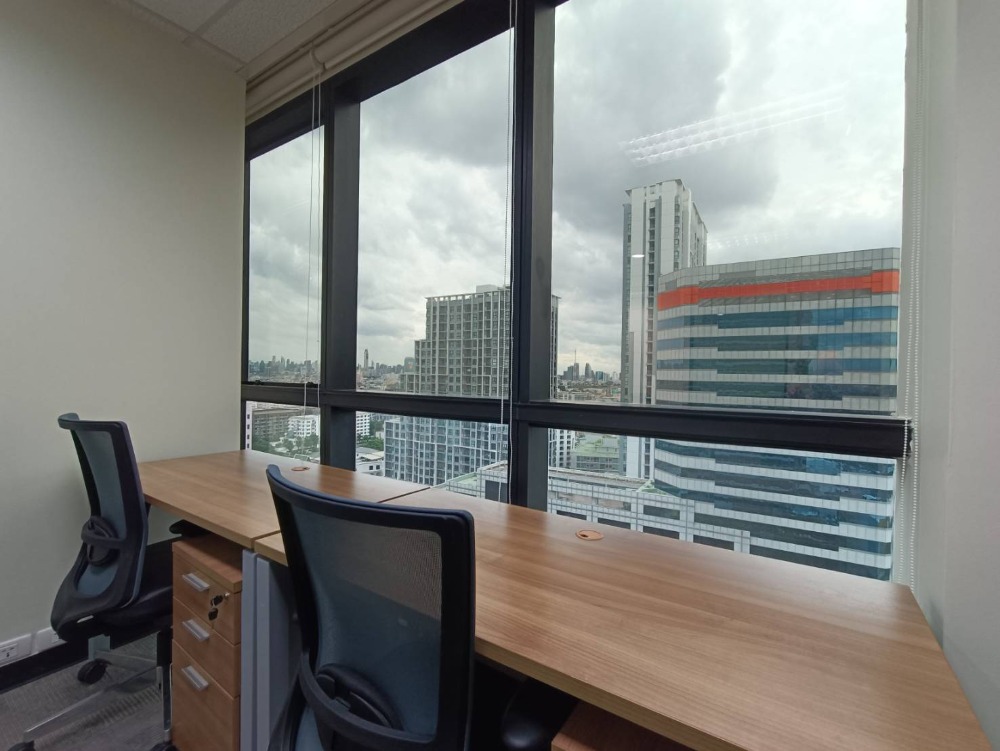 ให้เช่าสำนักงานรัชดา ห้วยขวาง : ให้เช่า เซอร์วิส ออฟฟิศ Serviced Office พื้นที่สำนักงาน ตกแต่งสวย พร้อมเข้าอยู่ อาคาร เมืองไทยภัทร คอมเพล็กซ์ ( Muang Thai - Phatra Complex Office Building ) 5 Workstations ราคาเช่า 37,590 บาท/เดือน ใกล้รถไฟฟ้าใต้ดิน