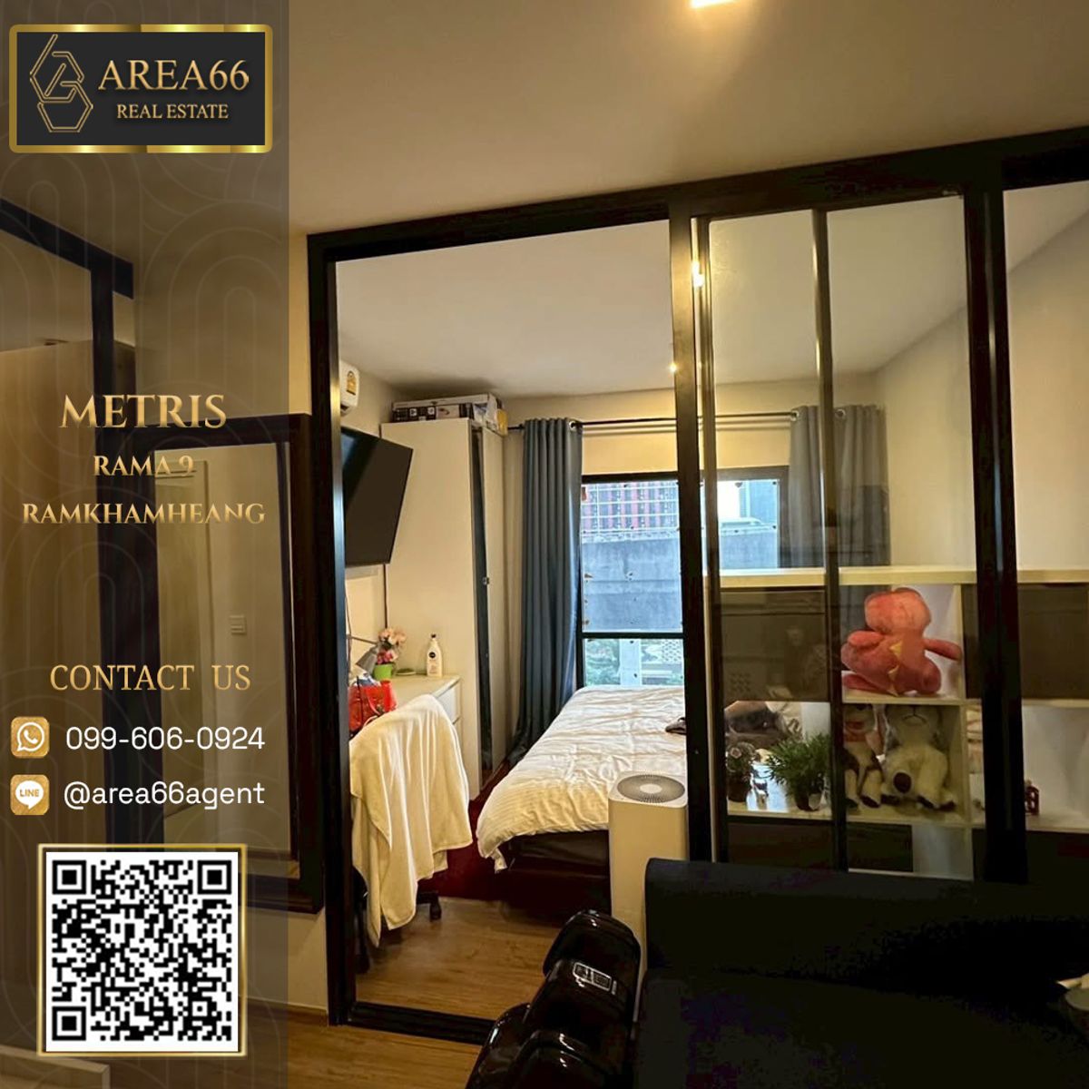 For SaleCondoRamkhamhaeng, Hua Mak : 🔥 For sale!! Condo metris rama 9