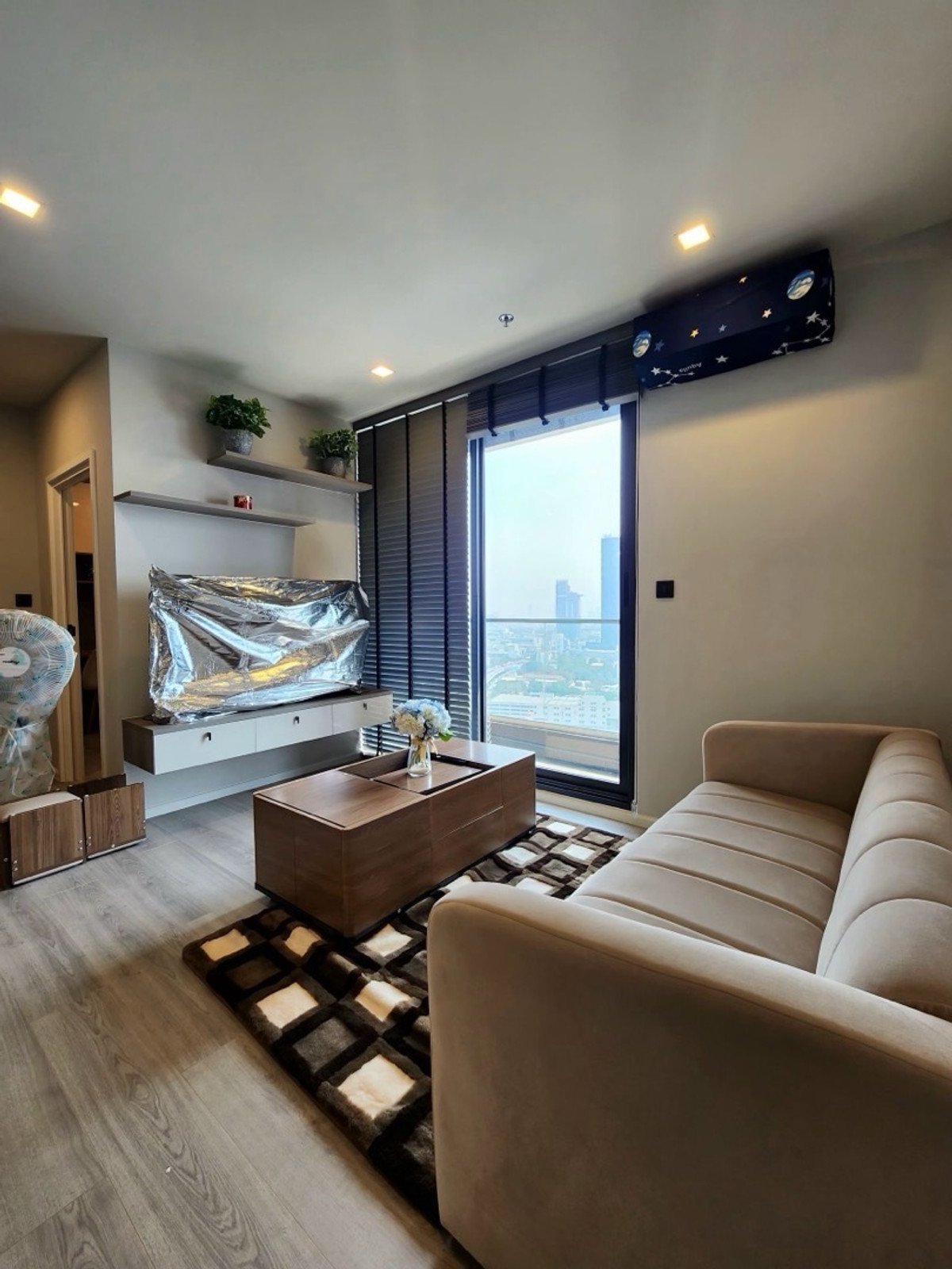 For RentCondoRama3 (Riverside),Satupadit : 🔥For rent, 2 bedrooms, high floor, river view, fully furnished, beautiful room, The Key Rama 3