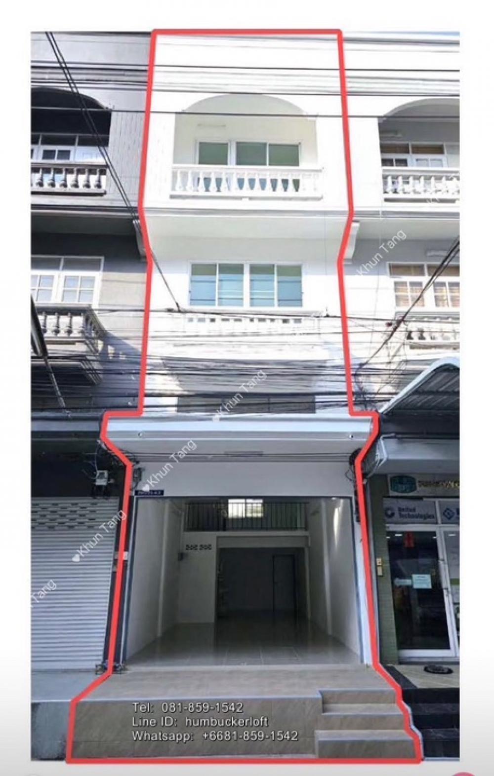 For SaleShop HouseMin Buri, Romklao : Commercial building for sale, 3.5 floors, Ramkhamhaeng Road 122