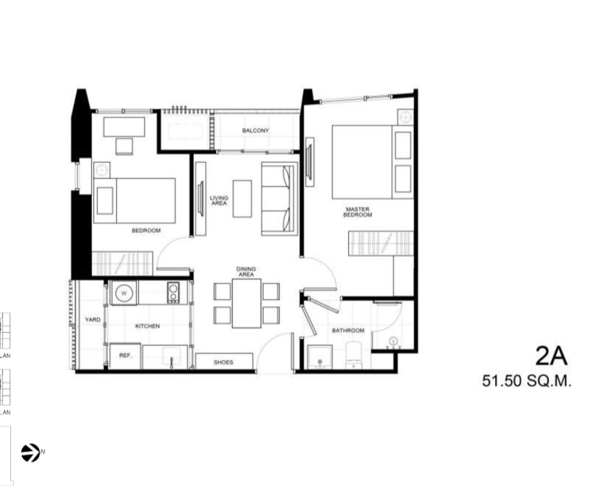 ขายคอนโดสะพานควาย จตุจักร : 🔥ขายด่วน! เดอะ ไลน์ พหลฯ-ประดิพัทธ์ 2 ห้องนอน 1 ห้องน้ำ ห้องมุม ทิศตะวันตก 53.13 ตรม ชั้น 30+ แต่งครบ🔥เพียง 8.499 ล้าน!