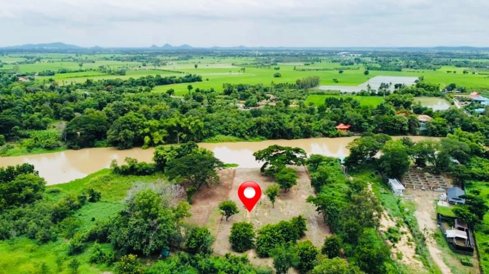 ขายที่ดินสุพรรณบุรี : ขายด่วน ราคาโดน ที่ติดริมแม่น้ำท่าจีน ใกล้บึงฉวาก สุพรรณบุรี