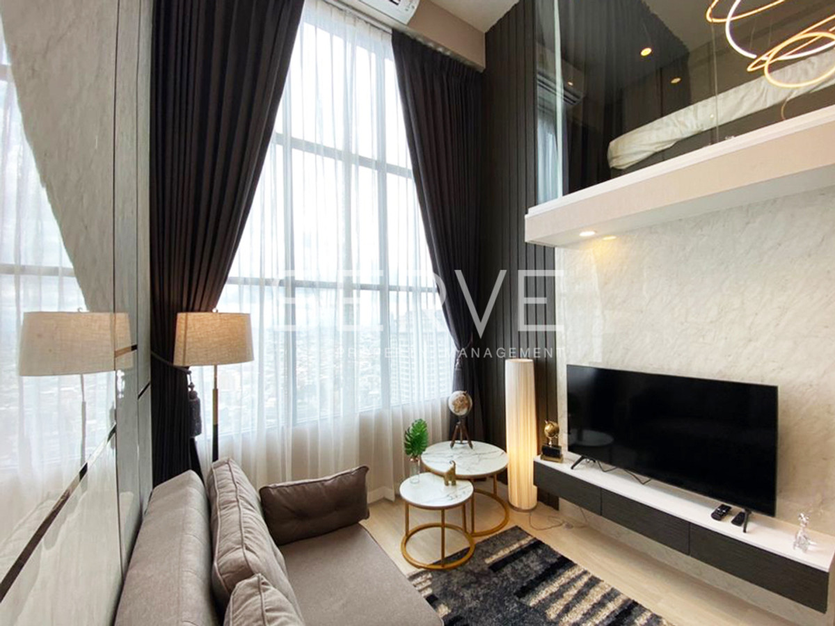 For RentCondoSathorn, Narathiwat : 🔥45K - Duplex 2 Beds 1 Living Room Modern Style River View Next to BTS Chong Nonsi 600 m. at Knightsbridge Prime Sathorn Condo / For Rent