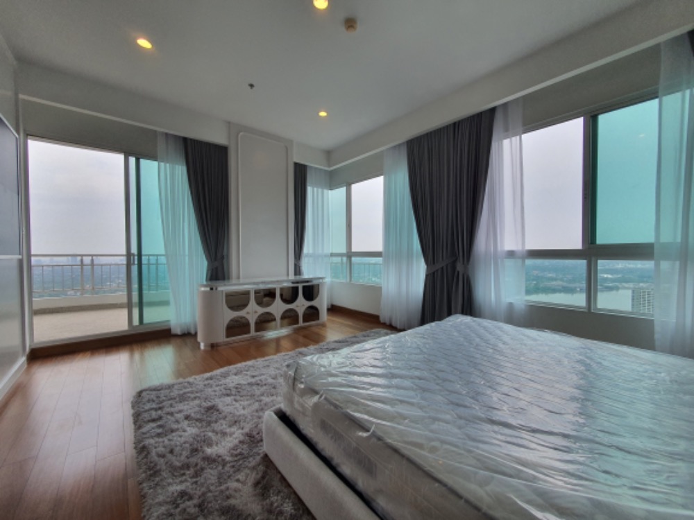For RentCondoRama3 (Riverside),Satupadit : For rent SUPALAI PRIMA RIVA ,Penthouse 4 bedrooms ,Luxury decoration , Panoramic view and near BTS Chong Nonsi
